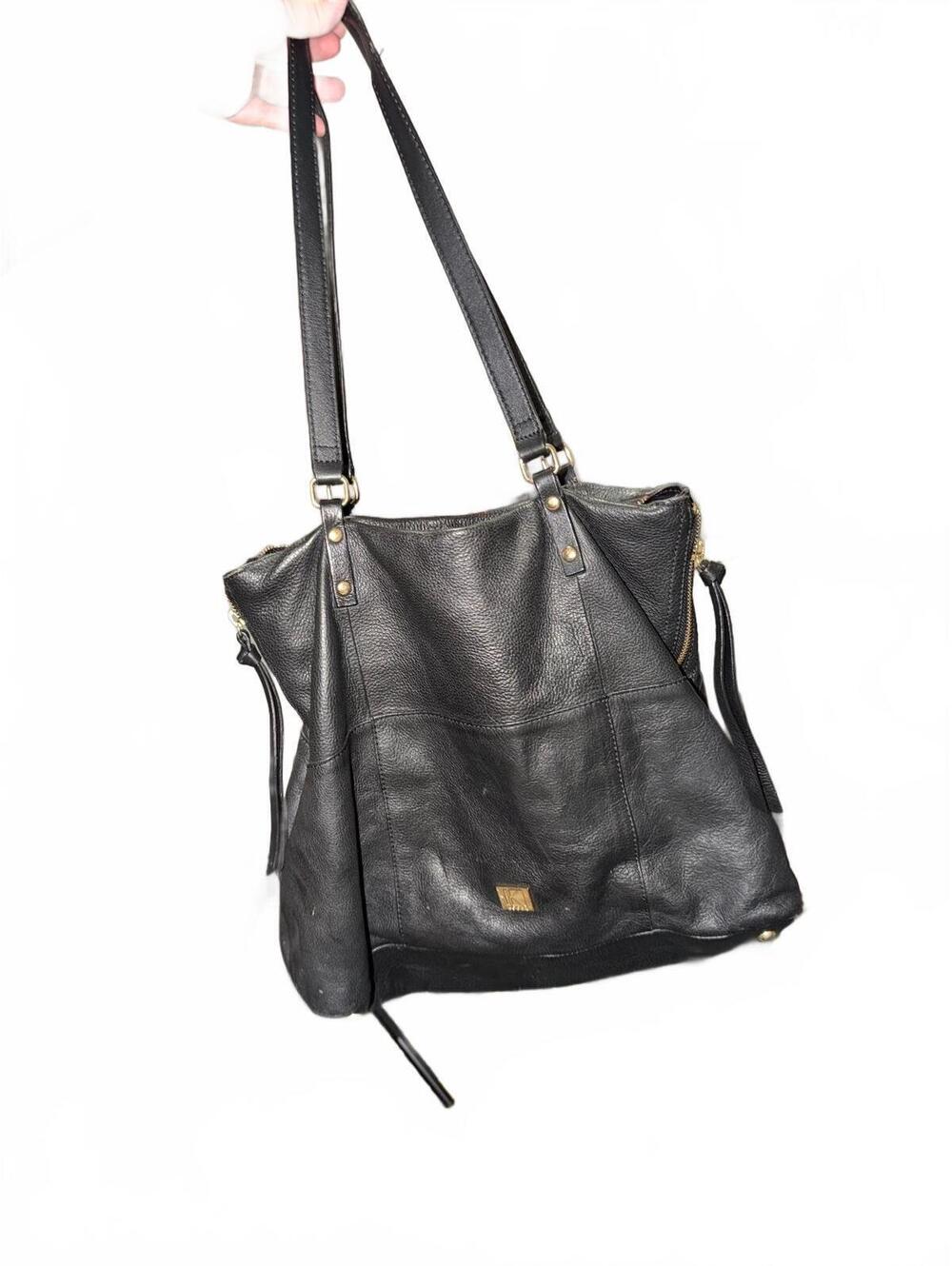 Vintage Kooba black leather shoulder purse